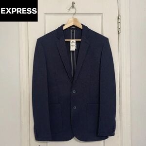 Express Men's Navy Pinstripe Suit Jacket/Blazer | Size S